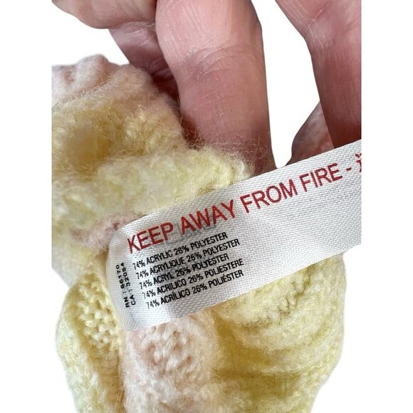 Out from Under Knit Cropped Tank Top Crop Women's Large Pastel Ribbed Festival - Picture 5 of 8